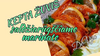 Kepta žuvis saldžiarūgščiame marinate- Kūčioms ir artėjančioms šventėms! 👌 Dalinuosi patarimais!