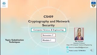 CS 409 CNS module 1 Substitution Ciphers