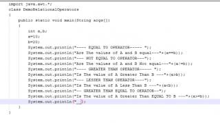 Java Tutorials-Java Operators(Relational Operators part 2)