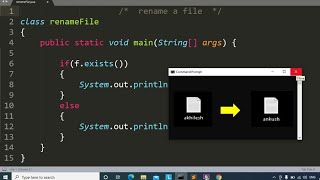 java program to rename a file | Learn Coding