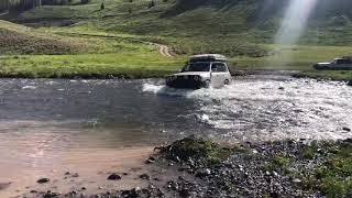 100 Series LandCruiser crossing Rio Grande at top of Stony Pass, CO