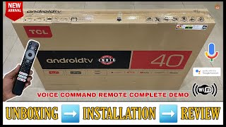 TCL 40S5205 2022 || 40 Inch Full Hd HDR Smart Android Tv Unboxing And Review || Complete Demo Remote