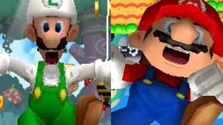 New Super Mario Bros DS - Giant Mario vs Giant Luigi