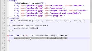 JavaScript forEach() method compared to a for loop for both an array and node list