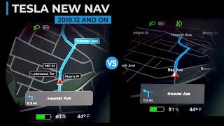 Tesla Versus - New Navigation VS Old Navigation