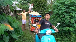 BANTUIN NARIK TRUK YANG LAGI MUATAN PASIR PUTIH