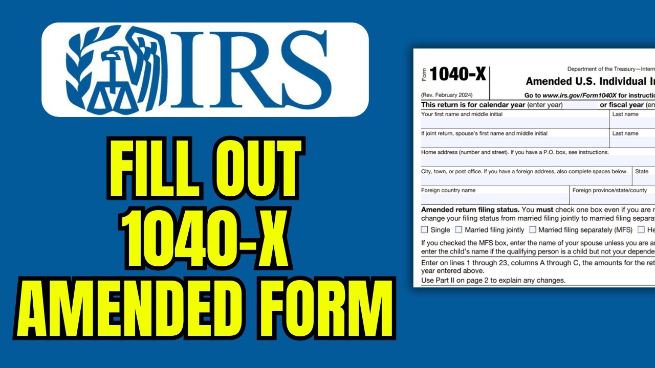 Irs Form 1040 X Instructions 2021 Printable Forms Free Online