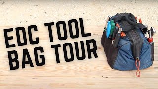 EDC TOOL BAG ESSENTIALS - Tool Bag Tour - Mechanic Tool Bag Setup - Tool Kit for