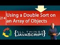 Using a Double Sort on an Array of Objects