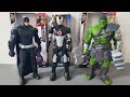 unboxing avengers toys action figure hulk toys black iron man war machine batman toys