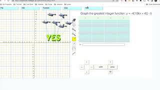 Level 3: Graphing A Greatest Integer function Given The Equation With Integer Values
