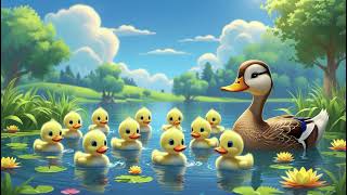 Ten Little Ducks in the Water | Nursery Rhymes \u0026 Kids Songs