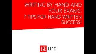 Writing by Hand and Your Exams: 7 steps for hand written success!