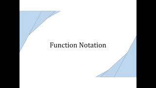 3 1 3 Function Notation
