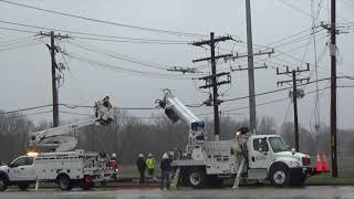 Columbus Indiana Power Pole Replacement March 24th 2023
