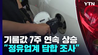 기름값 7주 연속 상승..."정유사·주유소 담합 조사" / YTN
