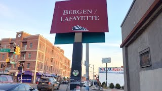 Walk tour in Bergen / Lafayette neighborhood in Jersey City, New Jersey, USA