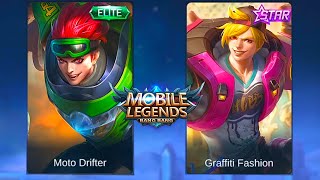 X.Borg | Grafitti Fashion Starlight Skin VS Moto Drifter Elite Skin | MLBB