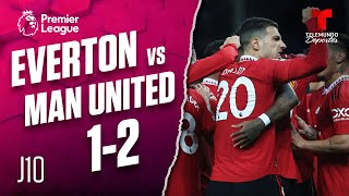 Highlights & Goals: Everton vs. Man United 1-2 | Premier League | Telemundo Deportes
