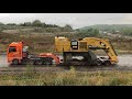 Disassembly And Transporting By Side The Huge Caterpillar 6015B - Sotiriadis Mining Works