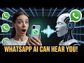 WhatsApp Just Got a MASSIVE AI Upgrade—ChatGPT Can Now Hear You!