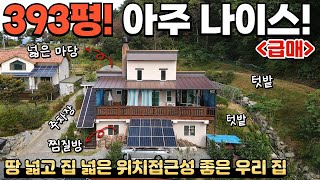 [318] 393평! 집은 무려 53평? 찜질방까지 있는 관리 잘 된 주택! / 위치접근성도 좋아요~ 충청북도 제천시 봉양읍 전원주택 매매 #제천부동산 #전원주택