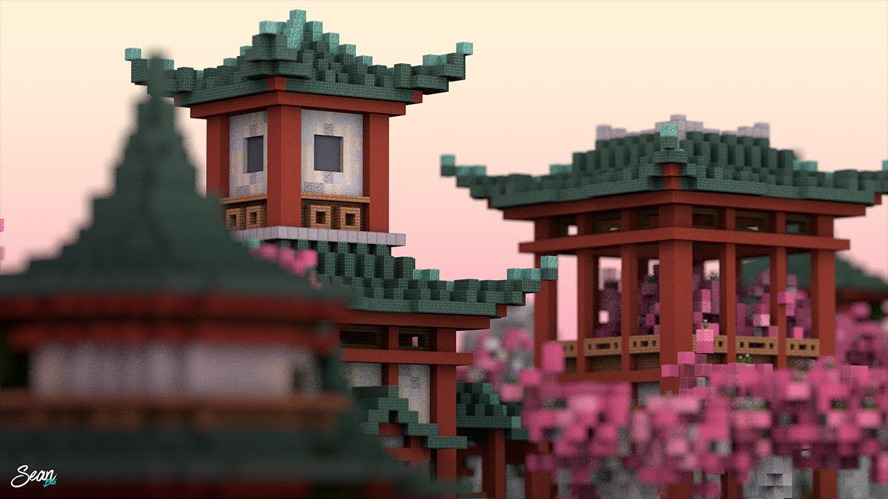Awesome Oriental Build Minecraft Timelapse Youtube