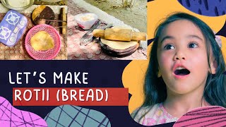 Baby Girl Making Roti (Bread) | Step By Step Roti Making Method  | Kids Video | Fun Video