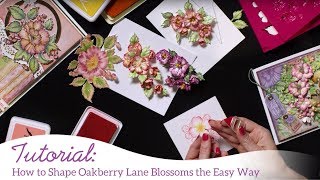 How to Shape Elegant Paper Flowers the EZ Way -Oakberry Lane Blossoms