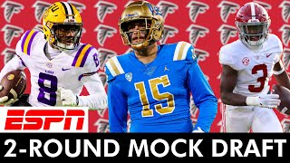 Falcons Make A UNIQUE Pick In ESPN’s 2-Round NFL Mock Draft | Atlanta Falcons 2024 Mock Draft