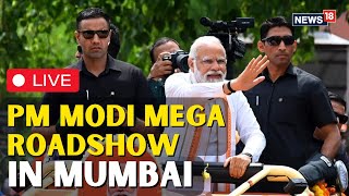 PM Modi Roadshow In Mumbai LIVE | PM Modi LIVE | PM Modi At Mumbai | PM Modi Mum