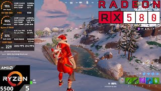 RX 580 8GB : Fortnite Performance Mode (Tested in 2025)