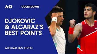 Novak Djokovic & Carlos Alcaraz's Best Points | Australian Open