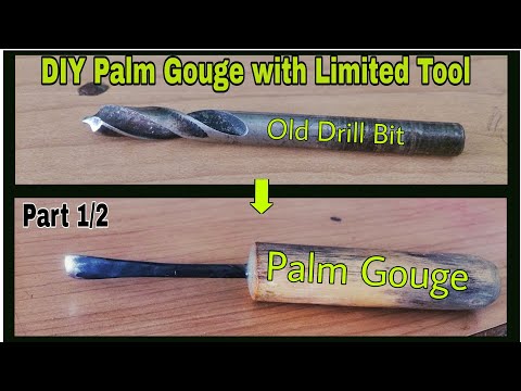 Amazing old Drill Bit Tool - How to Make Palm Gouge - Homemade Carving Gouge Amazing old Drill Bit Tool - How to Make Palm Gouge - Homemade Carving Gouge