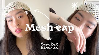 Crochet how-to: MESH CAP tutorial ✷ Beginner & scrap yarn friendly hat