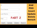 PHP PDO  : How To Insert Update Delete Search Data In MySQL Using PDO In PHP [ with source code ] 2