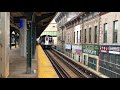 ⁴ᴷ nyc subway r179 u0026 r42 j trains at myrtle ave broadway