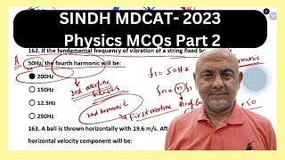 Sindh MDCAT 2023  Part -2 ||  Physics  || Solution, Discussion and Analysis || #sindhmdcat2024