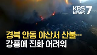 산림청, 안동·하동·영동·예천 4곳에 산불 경보 ‘심각’ 단계 발령 / KBS 2021.02.21.