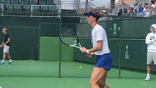 Liudmila Samsonova practice 2023 Indian Wells WTA Tennis