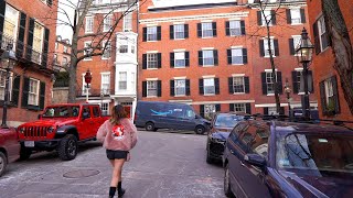 Walking Around BEACON HILL Neighborhood in Boston【HD】