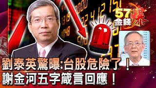 劉泰英驚曝:台股危險了！謝金河五字箴言回應！ - 陳明樂 李永年《金錢爆精選》2020.1218