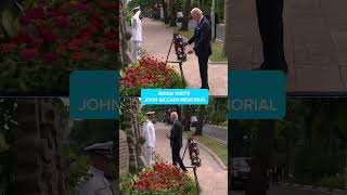 Biden visits John McCain Memorial in Vietnam #shorts