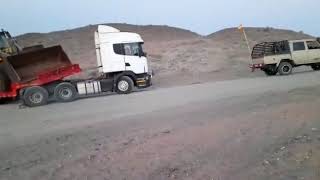 land cruiser pulled truck