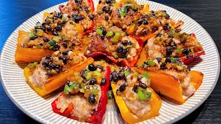 【煎釀甜椒】Stuffed Sweet Peppers『CC』