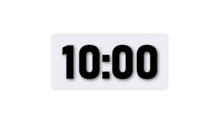 10 Minute Timer - Minimal Countdown Timer [Light Theme]
