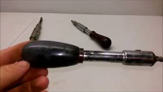 Vintage Spiral Ratchet Screwdrivers Antique Stanley Yankee Klein \u0026 Sons