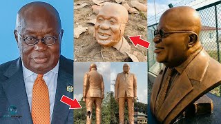 Nana Akufo-Addo Statue At Effie Nkwanta Finally Destroyed - FULL STORY