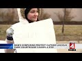 man s confusing protest outside lincoln park courthouse causes a stir