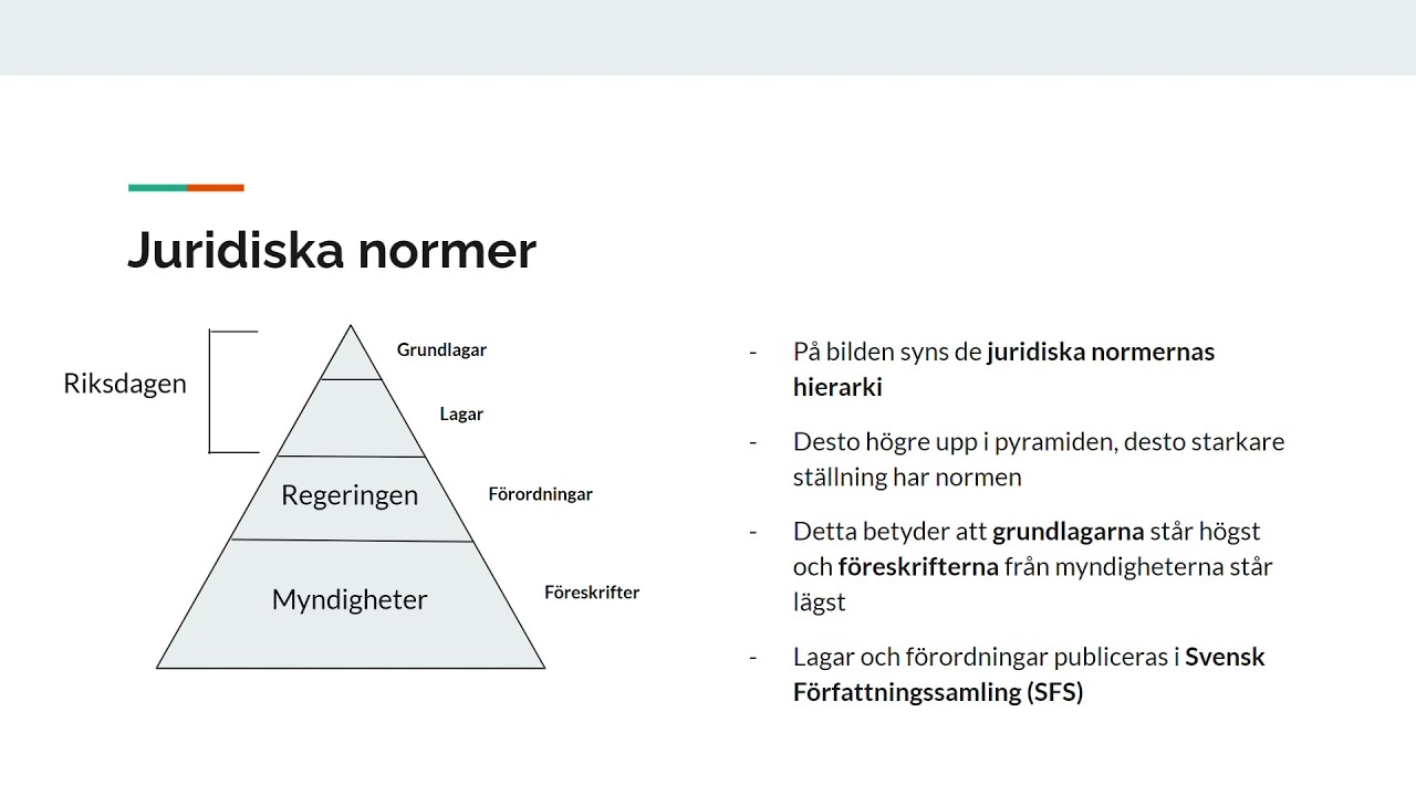 1-1 Konstitutionell Rätt Och Juridisk Metod - Lagar, Normer Och ...